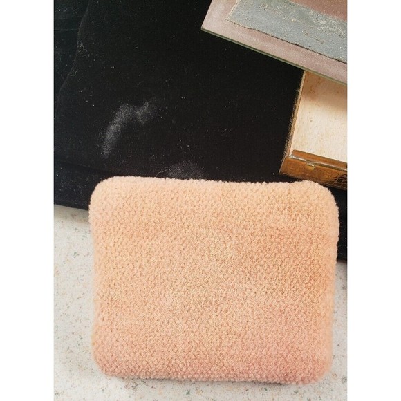 Vintage 1950's Dorset Fifth Avenue Powder Compact Lucite Silver Glitter Confetti - Picture 14 of 16